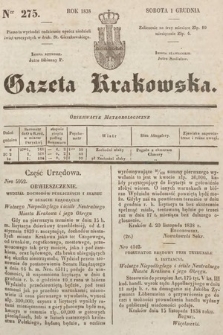 Gazeta Krakowska. 1838, nr 275