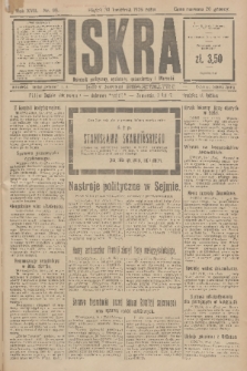 Iskra : dziennik polityczny, społeczny, gospodarczy i literacki. R.17 (1926), nr 98