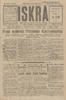 Iskra : dziennik polityczny, społeczny, gospodarczy i literacki. R.17 (1926), nr 121