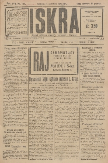 Iskra : dziennik polityczny, społeczny, gospodarczy i literacki. R.17 (1926), nr 143