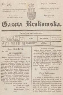 Gazeta Krakowska. 1838, nr 280