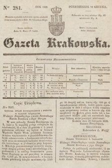 Gazeta Krakowska. 1838, nr 281