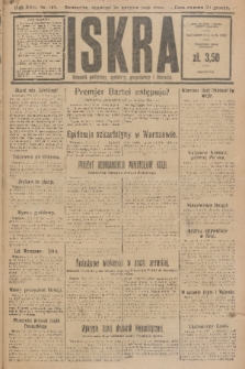 Iskra : dziennik polityczny, społeczny, gospodarczy i literacki. R.17 (1926), nr 194