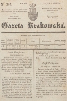 Gazeta Krakowska. 1838, nr 285