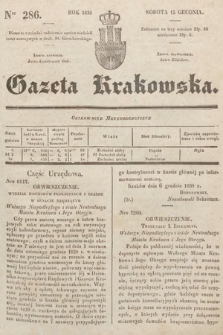 Gazeta Krakowska. 1838, nr 286