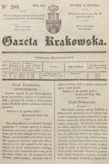 Gazeta Krakowska. 1838, nr 288
