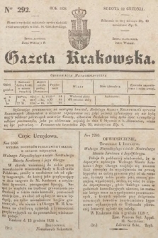 Gazeta Krakowska. 1838, nr 292