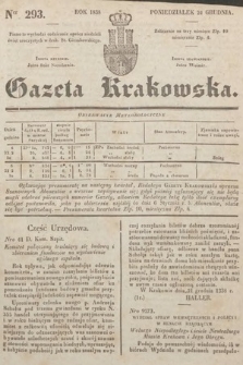 Gazeta Krakowska. 1838, nr 293