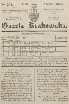 Gazeta Krakowska. 1838, nr 294