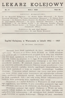 Lekarz Kolejowy. R.11, 1938, nr 2