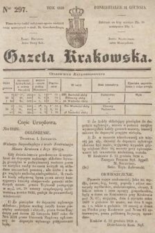 Gazeta Krakowska. 1838, nr 297