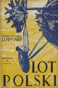 Lot Polski : organ Ligi Obrony Powietrznej i Przeciwgazowej oraz Aeroklubu Rzeczypospolitej Polskiej. R. 8, 1930, nr 9