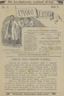 Prawo Ludu. R.1, 1896, nr 3 - po konfiskacie nakład drugi