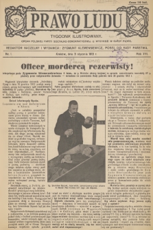 Prawo Ludu : tygodnik ilustrowany : organ Polskiej Partyi Socyalno-Demokratycznej. R.16, 1913, nr 1