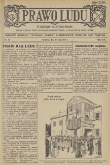 Prawo Ludu : tygodnik ilustrowany : organ Polskiej Partyi Socyalno-Demokratycznej. R.16, 1913, nr 19