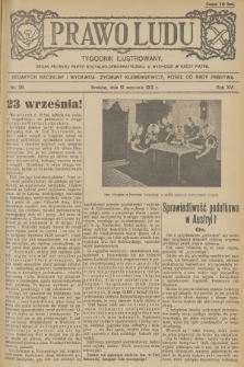 Prawo Ludu : tygodnik ilustrowany : organ Polskiej Partyi Socyalno-Demokratycznej. R.16, 1913, nr 38