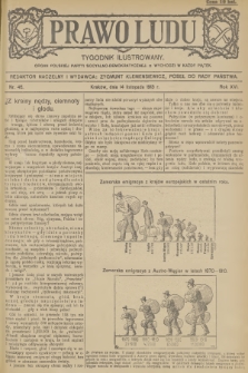 Prawo Ludu : tygodnik ilustrowany : organ Polskiej Partyi Socyalno-Demokratycznej. R.16, 1913, nr 46