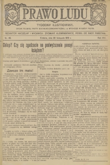 Prawo Ludu : tygodnik ilustrowany : organ Polskiej Partyi Socyalno-Demokratycznej. R.16, 1913, nr 48 - [po konfiskacie]