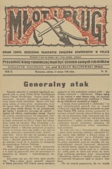 Młot i Pług : organ Centr. Zrzeszenia Klasowych Związków Zawodowych w Polsce. R.2, 1930, nr 28