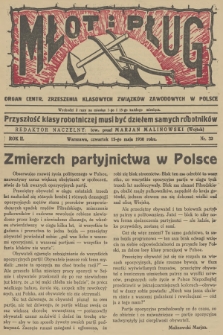 Młot i Pług : organ Centr. Zrzeszenia Klasowych Związków Zawodowych w Polsce. R.2, 1930, nr 32