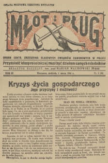 Młot i Pług : organ Centr. Zrzeszenia Klasowych Związków Zawodowych w Polsce. R.3, 1931, nr 5