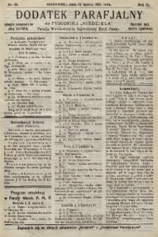 Dodatek Parafjalny do tygodnika „Niedziela” Parafji Wniebowzięcia Najświętszej Marji Panny. 1935, nr 13