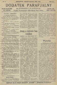 Dodatek Parafjalny do tygodnika „Niedziela” Parafji Wniebowzięcia Najświętszej Marji Panny. 1936, nr 3