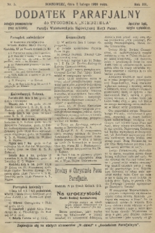 Dodatek Parafjalny do tygodnika „Niedziela” Parafji Wniebowzięcia Najświętszej Marji Panny. 1936, nr 5