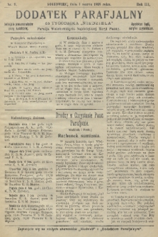 Dodatek Parafjalny do tygodnika „Niedziela” Parafji Wniebowzięcia Najświętszej Marji Panny. 1936, nr 9