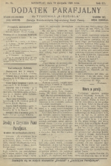 Dodatek Parafjalny do tygodnika „Niedziela” Parafji Wniebowzięcia Najświętszej Marji Panny. 1936, nr 35