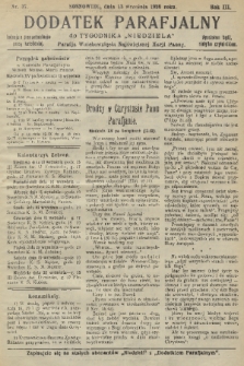 Dodatek Parafjalny do tygodnika „Niedziela” Parafji Wniebowzięcia Najświętszej Marji Panny. 1936, nr 37