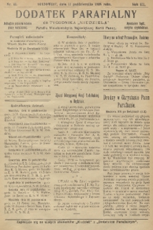 Dodatek Parafialny do Tygodnika „Niedziela” : Parafia Wniebowzięcia Najświętszej Marii Panny. 1936, nr 41