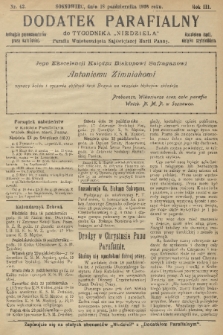 Dodatek Parafialny do Tygodnika „Niedziela” : Parafia Wniebowzięcia Najświętszej Marii Panny. 1936, nr 42