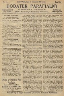 Dodatek Parafialny do Tygodnika „Niedziela” : Parafia Wniebowzięcia Najświętszej Marii Panny. 1936, nr 46