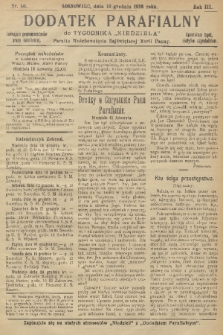 Dodatek Parafialny do Tygodnika „Niedziela” : Parafia Wniebowzięcia Najświętszej Marii Panny. 1936, nr 50