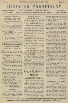 Dodatek Parafialny do Tygodnika „Niedziela” : Parafia Wniebowzięcia Najświętszej Marii Panny. 1937, nr 4