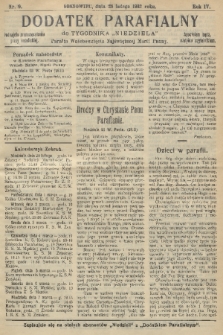 Dodatek Parafialny do Tygodnika „Niedziela” : Parafia Wniebowzięcia Najświętszej Marii Panny. 1937, nr 9