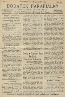 Dodatek Parafialny do Tygodnika „Niedziela” : Parafia Wniebowzięcia Najświętszej Marii Panny. 1937, nr 12