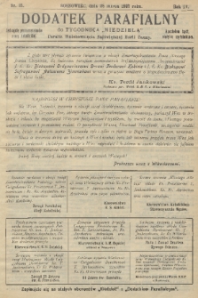 Dodatek Parafialny do Tygodnika „Niedziela” : Parafia Wniebowzięcia Najświętszej Marii Panny. 1937, nr 13