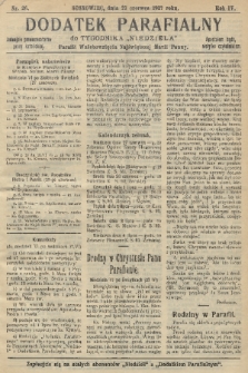 Dodatek Parafialny do Tygodnika „Niedziela” Parafii Wniebowzięcia Najświętszej Marii Panny. 1937, nr 26