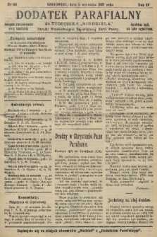 Dodatek Parafialny do Tygodnika „Niedziela” Parafii Wniebowzięcia Najświętszej Marii Panny. 1937, nr 36