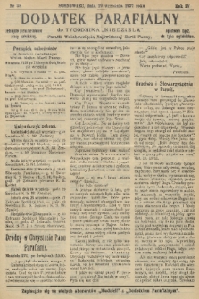 Dodatek Parafialny do Tygodnika „Niedziela” Parafii Wniebowzięcia Najświętszej Marii Panny. 1937, nr 38
