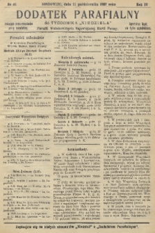 Dodatek Parafialny do Tygodnika „Niedziela” Parafii Wniebowzięcia Najświętszej Marii Panny. 1937, nr 44