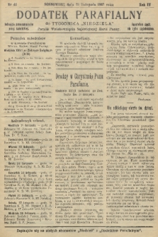 Dodatek Parafialny do Tygodnika „Niedziela” Parafii Wniebowzięcia Najświętszej Marii Panny. 1937, nr 47