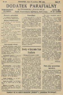 Dodatek Parafialny do Tygodnika „Niedziela” Parafii Wniebowzięcia Najświętszej Marii Panny. 1937, nr 50
