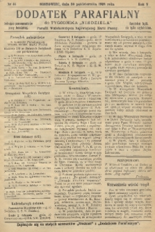 Dodatek Parafialny do Tygodnika „Niedziela” Parafii Wniebowzięcia Najświętszej Marii Panny. 1938, nr 44