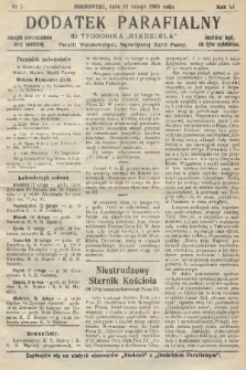Dodatek Parafialny do Tygodnika „Niedziela” Parafii Wniebowzięcia Najświętszej Marii Panny. 1939, nr 7