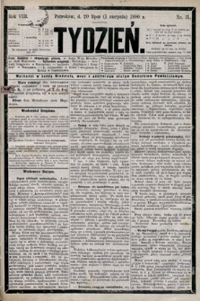 Tydzień. 1880, nr 31