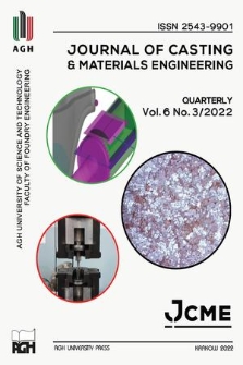 Journal of Casting & Materials Engineering : JCME. Vol. 6, 2022, no. 3