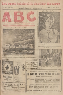 ABC : pismo codzienne : informuje wszystkich o wszystkiem. R.2, 1927, nr 279